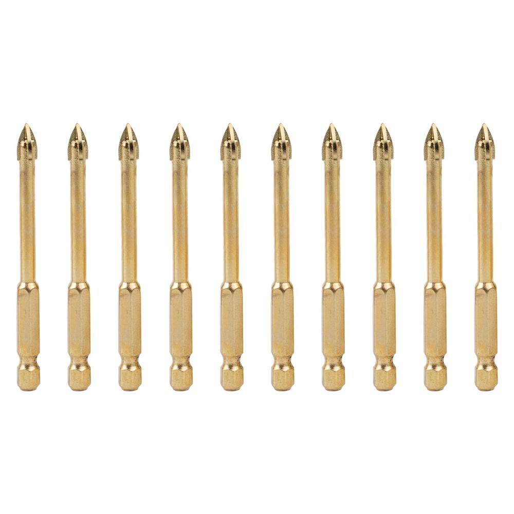 Long lasting 6mm Glass Drill Bits with Hex Shank for Various Materials