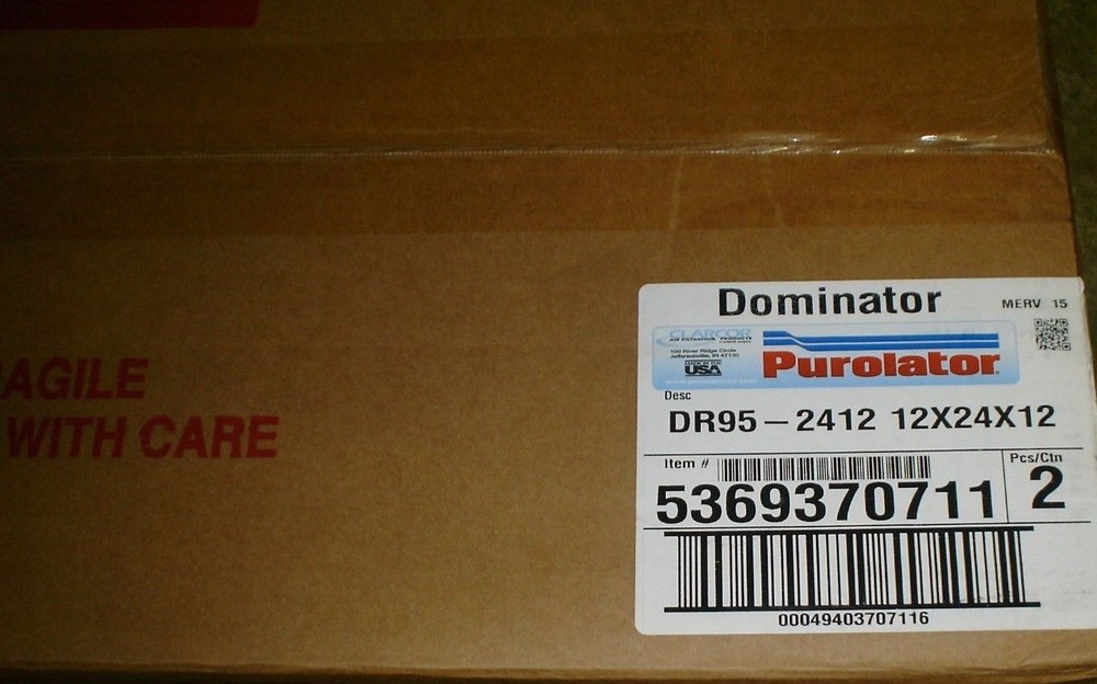 NEW Purolator DR95-2412 Rigid Cell Filter