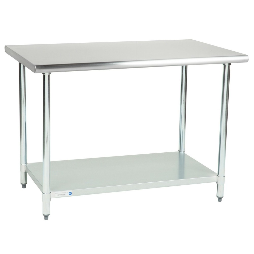 30" x 48" NSF Stainless Steel Work Prep Table with Undershelf Kitchen Restaurant