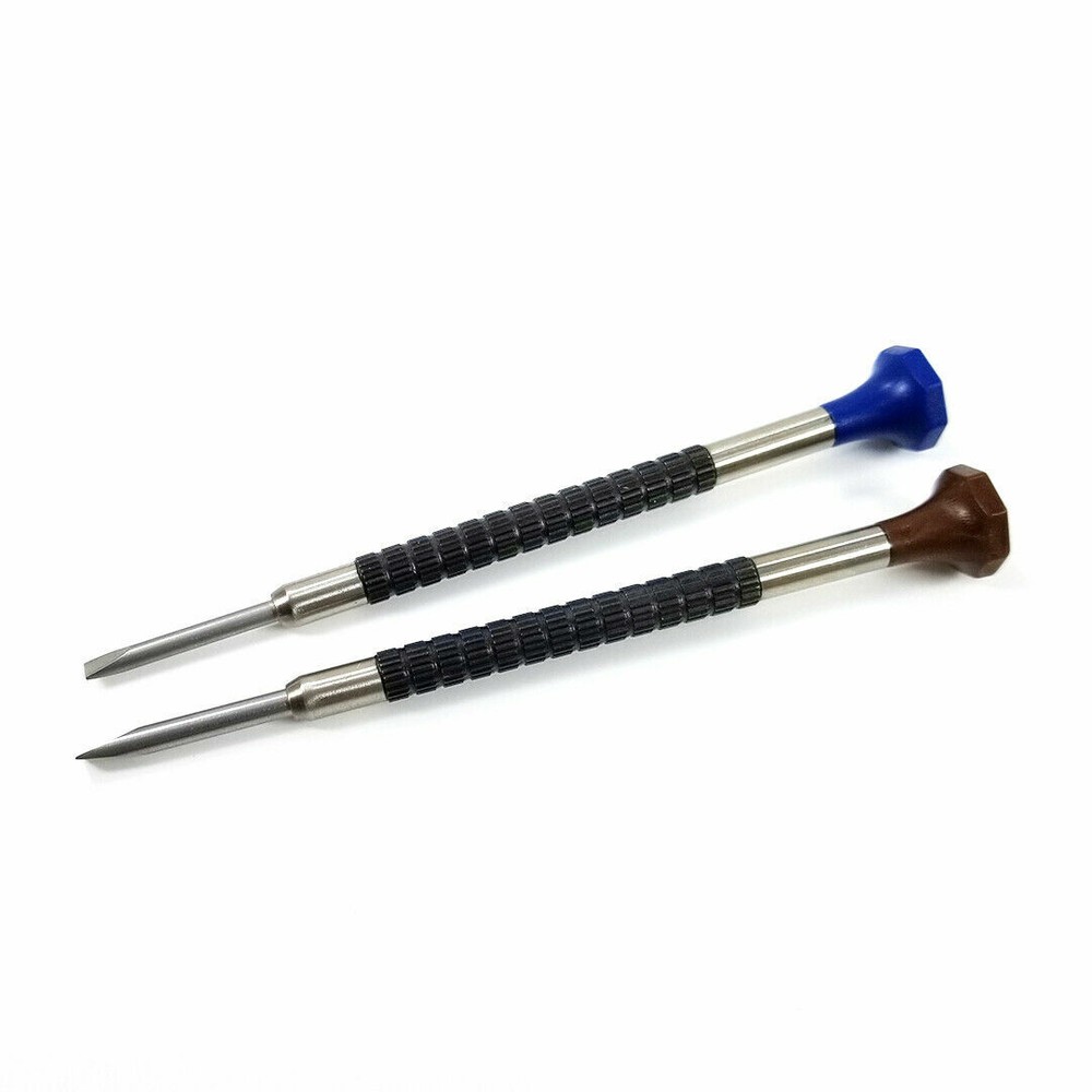 Watchmakers Ergonomic Screwdriver Assortment 9 Sizes W 2 Extra Blades Each Korea