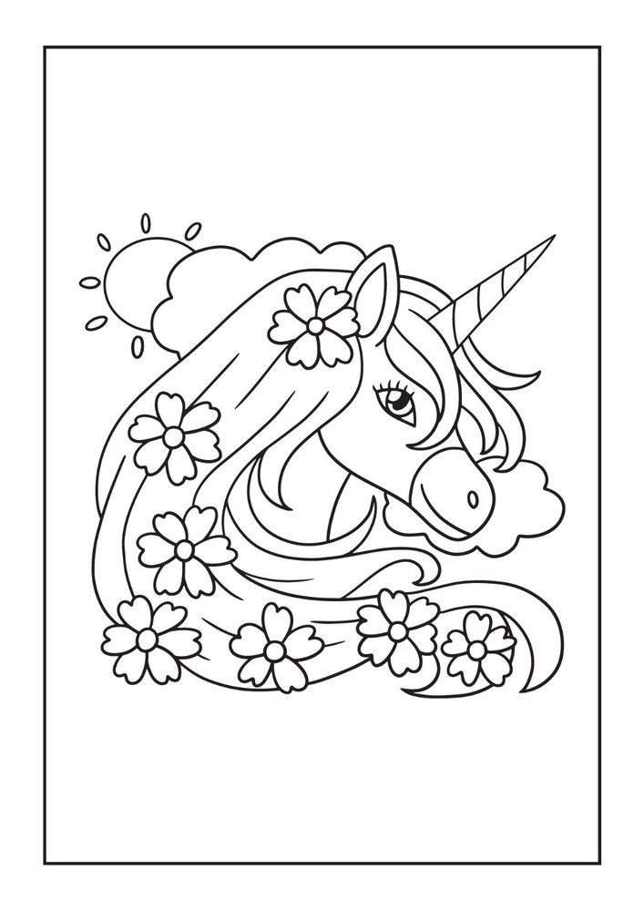 Unicorn Fun Activity Coloring Book eLearning INSTANT DIGITAL DOWNLOAD