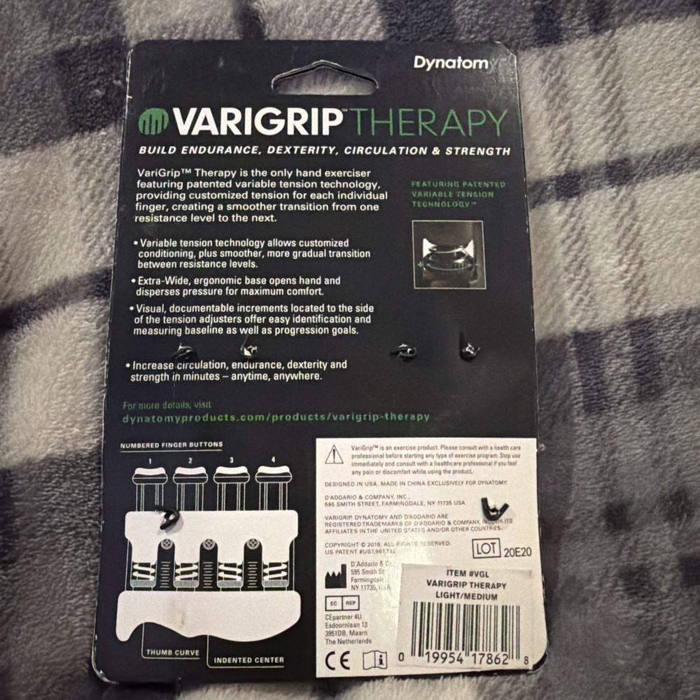 VariGrip VGL Therapy Adjustable Tension Hand Exerciser