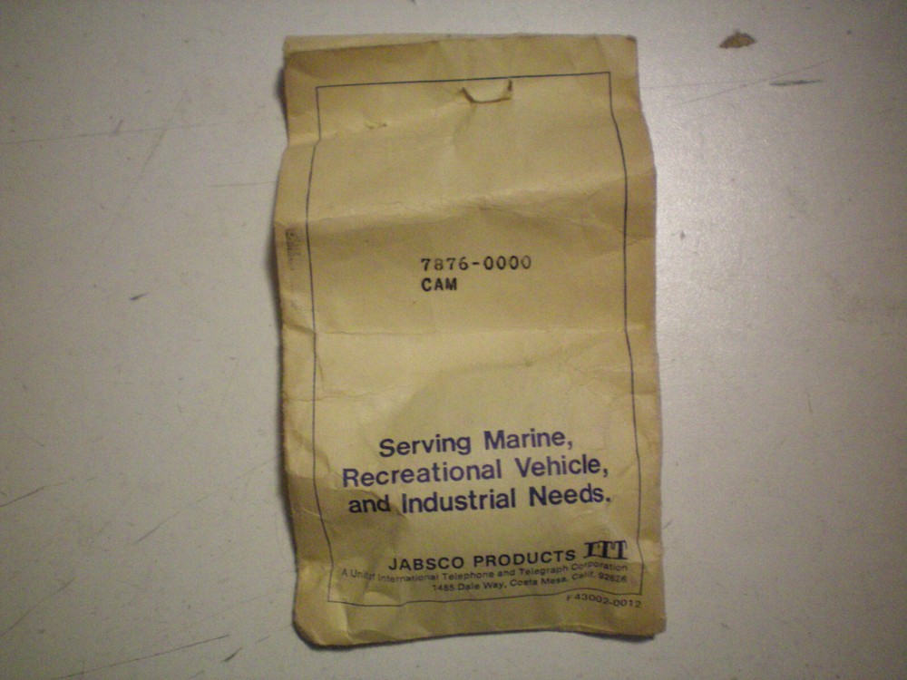 JABSCO #7876-0000  CAM, FREE FREIGHT