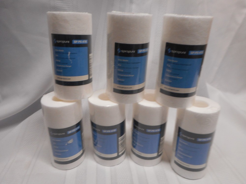 7 Spiropure SP-P5-478 Spun Polypropylene Filter Media Reduces Sediment 2.5"x5"