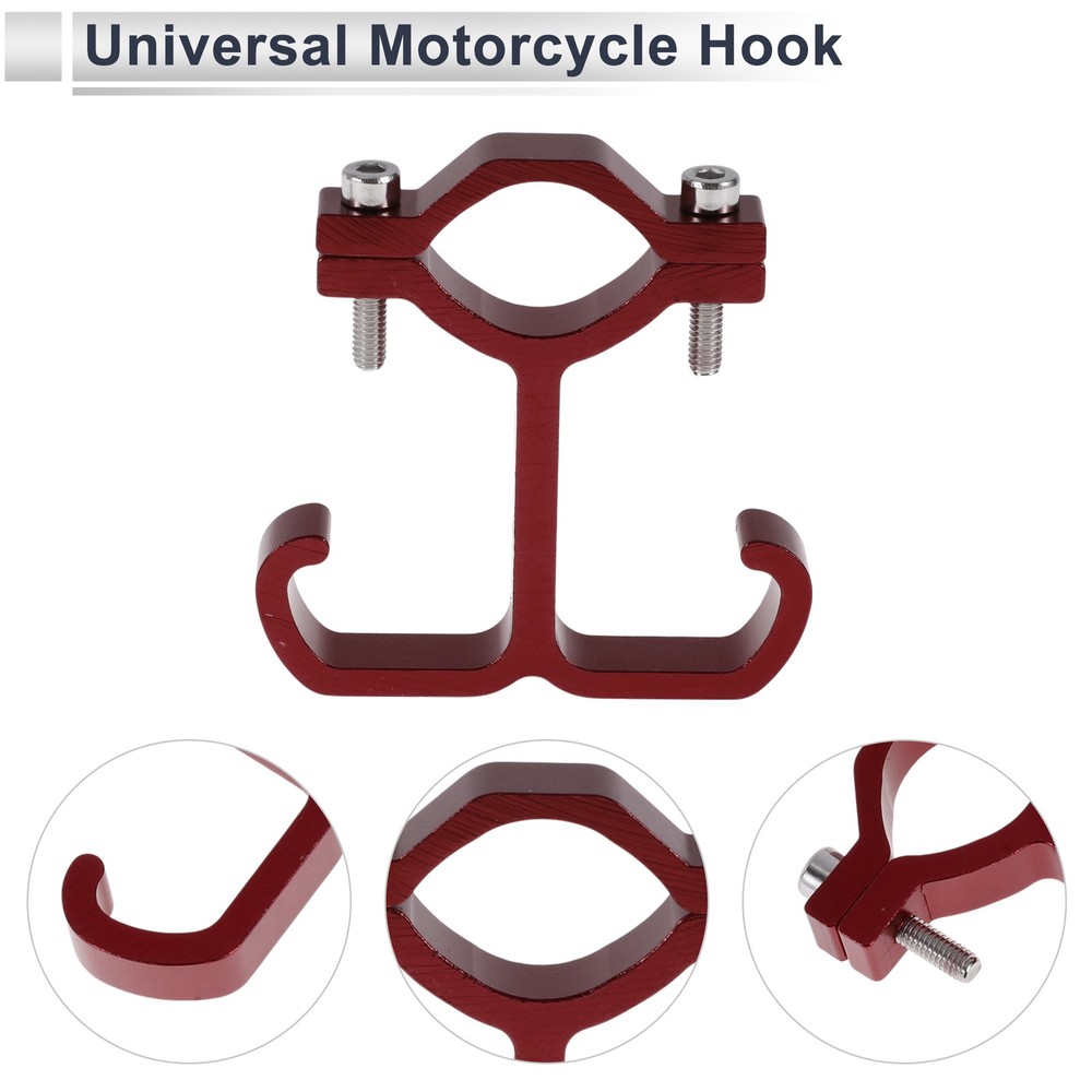 Alloy Motorcycle Hook 1 Set Red