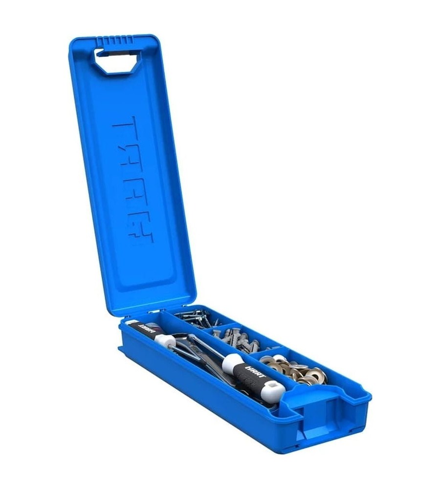 HART Stack System Tool Box with Blue Organizer & Dividers Single