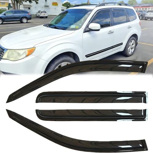 94167 Sunproof Waterproof Side Window Wind Deflector, 4pcs Protective