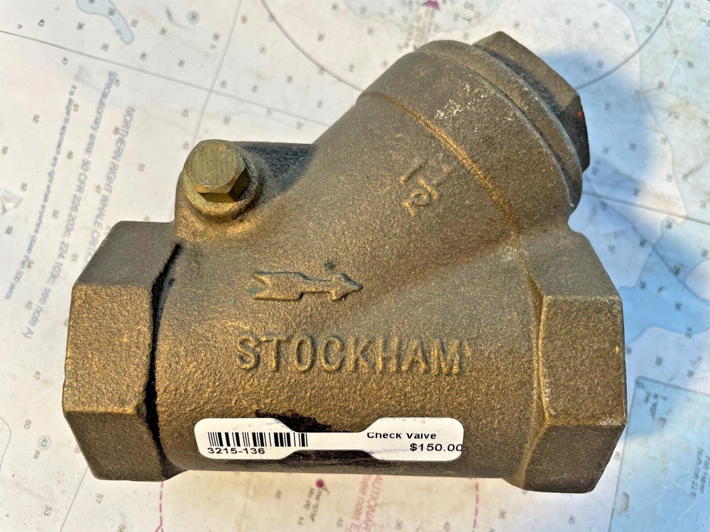 Stockham 1-1/2" Swing Check Valve BRONZE
