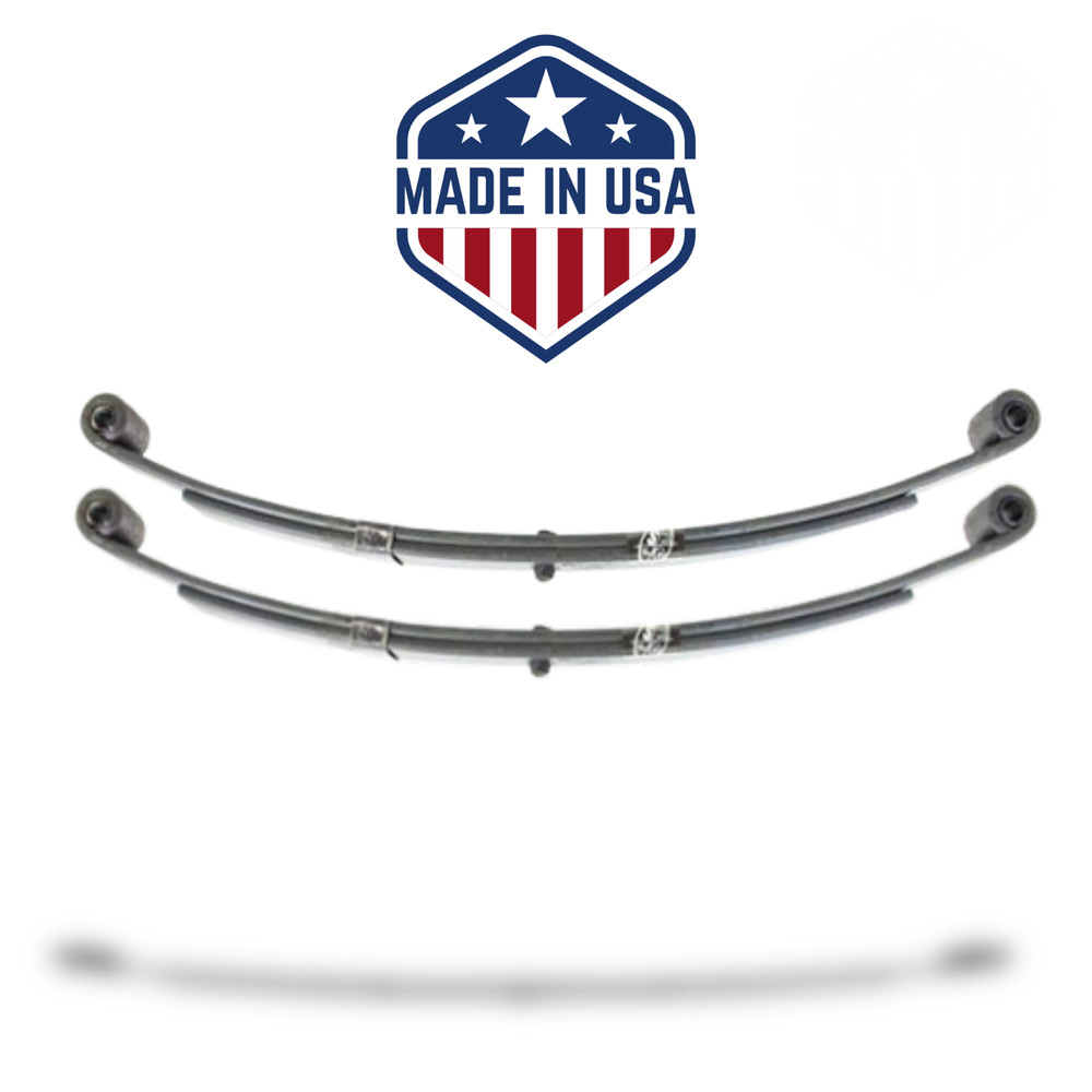 2-Pack USA Made 2 Leaf 25 1/4" 1,250 lbs Double Eye Trailer Leaf Spring