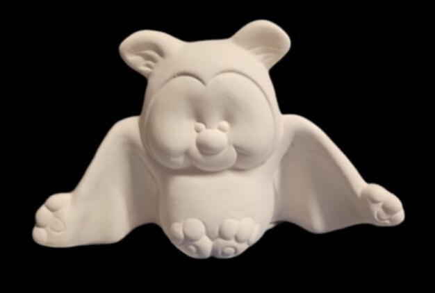 Clay Magic Halloween Bat Unpainted Ready to Paint Ceramic Bisque