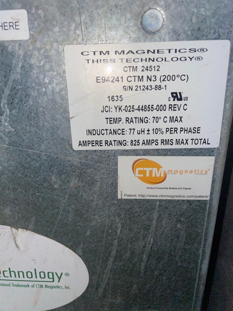 CTM Magnetics THISS Technology Liquid Cooled Reactors CTM 24512 CTM 18012