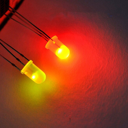 1000pcs 5mm 3Pin Diffused two Bi-Color Red & Green Light Common Anode Led Diode