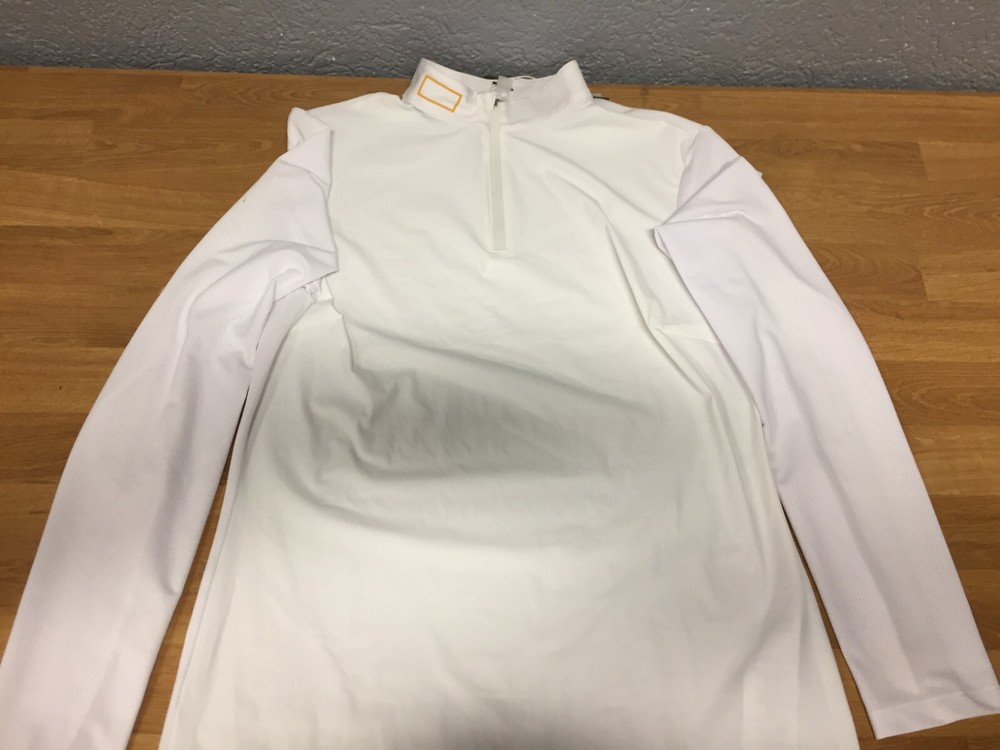 RG - Long Sleeve White Competition Polo - L