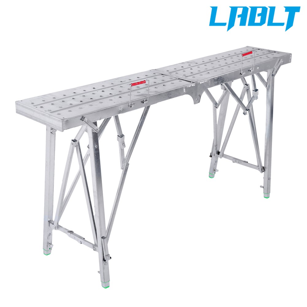 LABLT Portable Folding Scaffolding Platform Work Bench Scaffold Step Ladder 1.6M