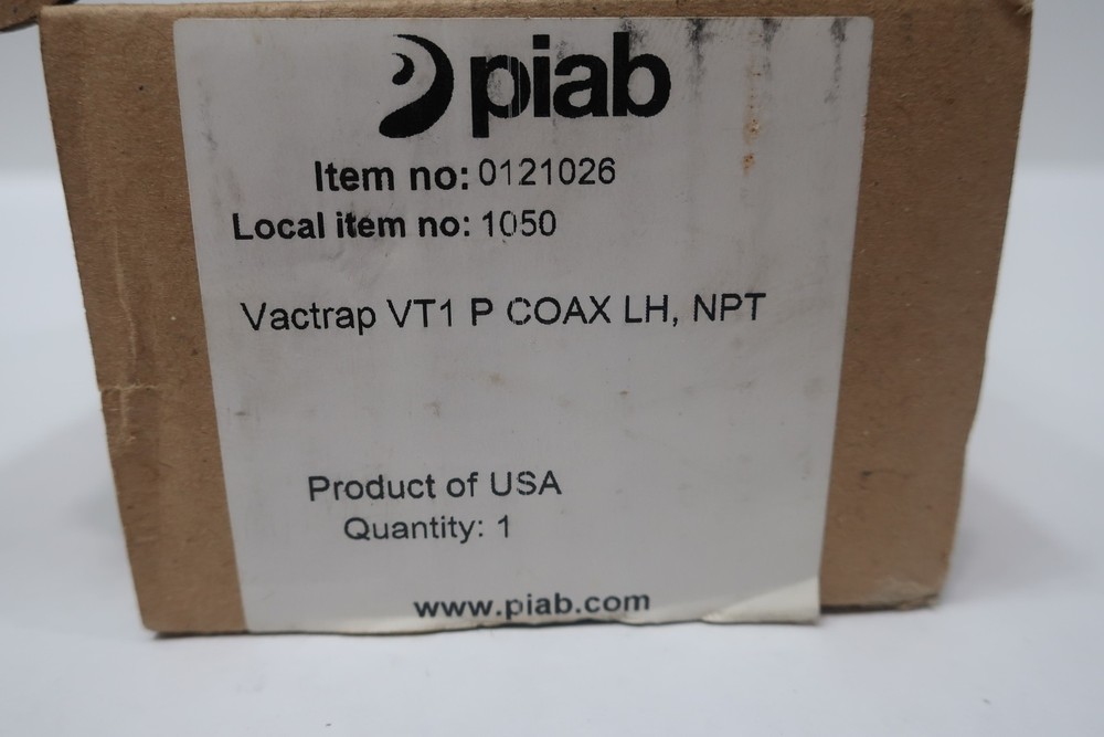 Piab 1050 Vactrap Vacuum Check Valve