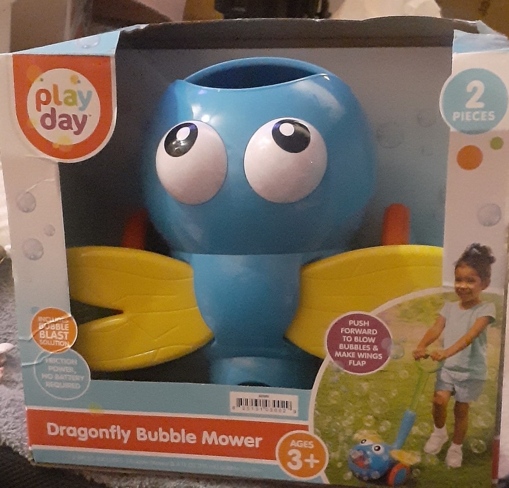 PLAY DAY DRAGONFLY BUBBLE MOWER