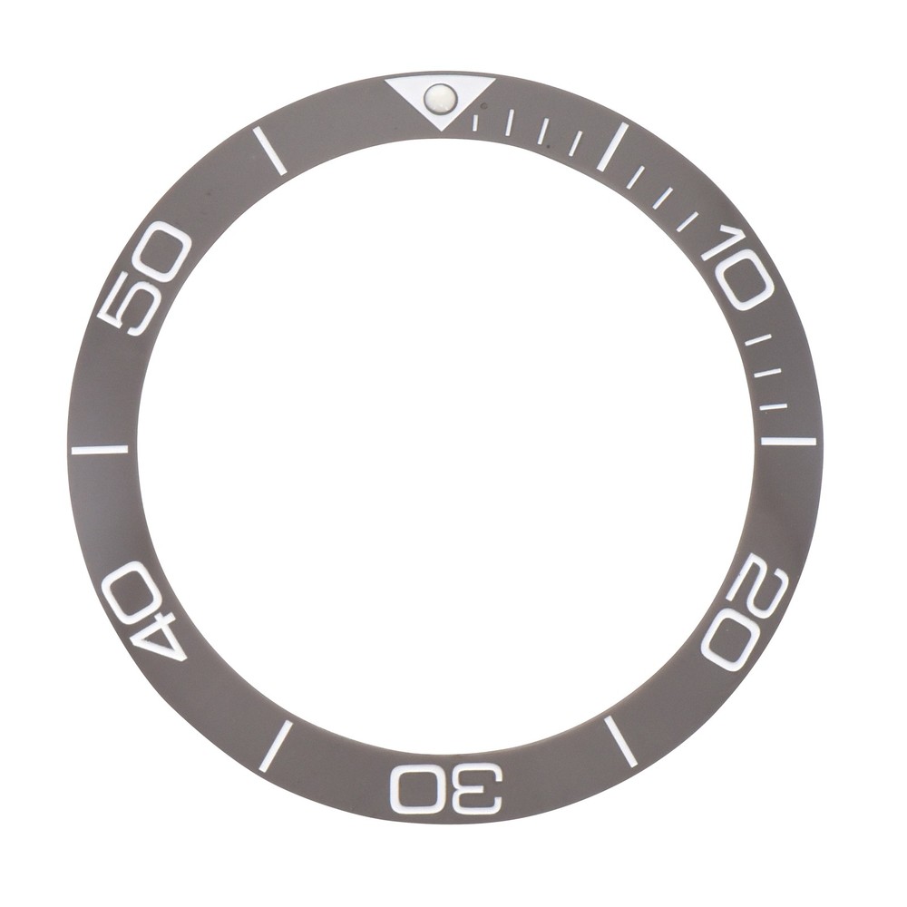 REPLACEMENT BEZEL INSERT CERAMIC GREY FOR WATCH 38.50MM X 31.20MM