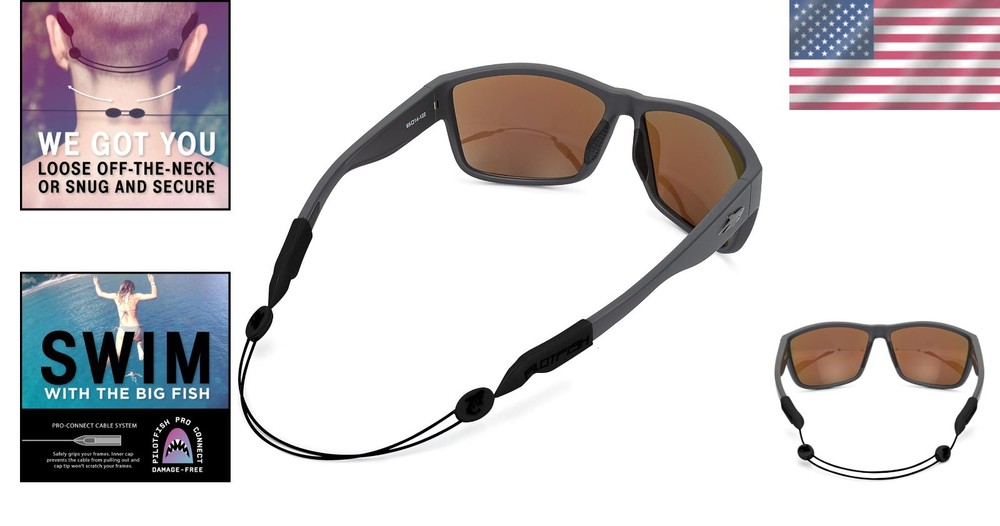 No Tail Glasses Cable Strap: Sunglasses & Eyeglasses Holder