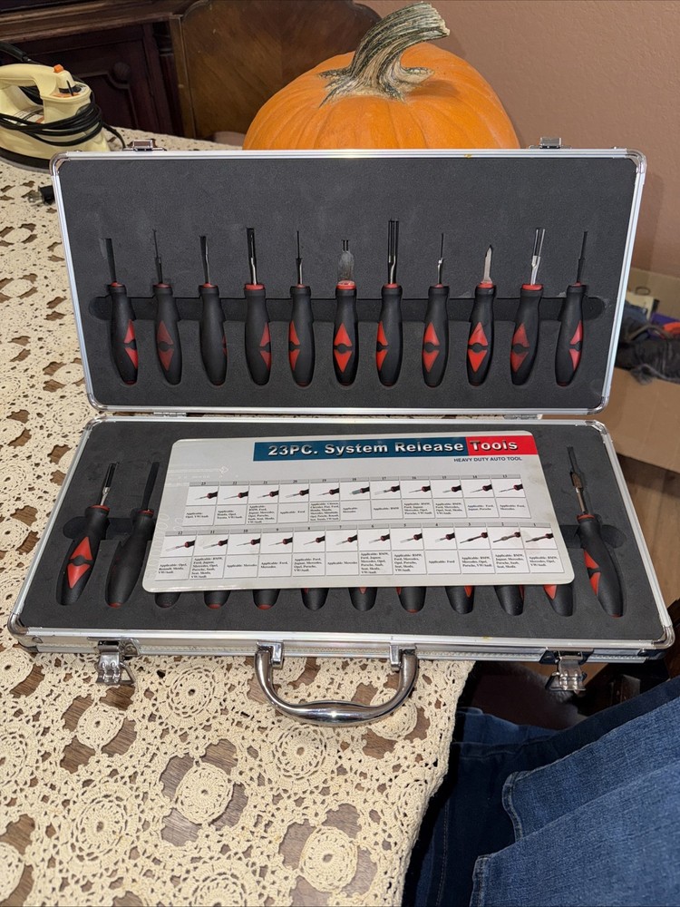 23 Piece System Release Tools Heavy Duty Tool Kit With Case EUC