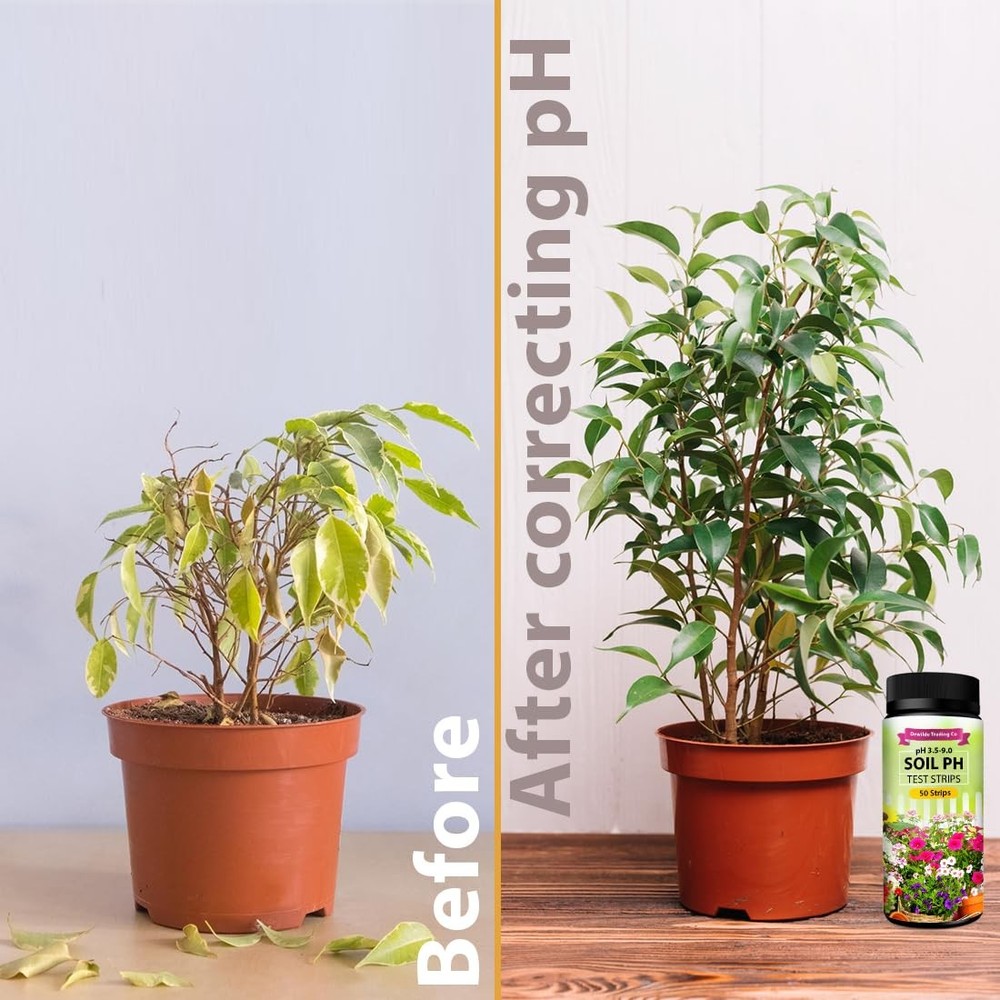 Soil pH Paper Test Kit – 100 Tester Strips (3.5-9 Range) – Use for Testing...