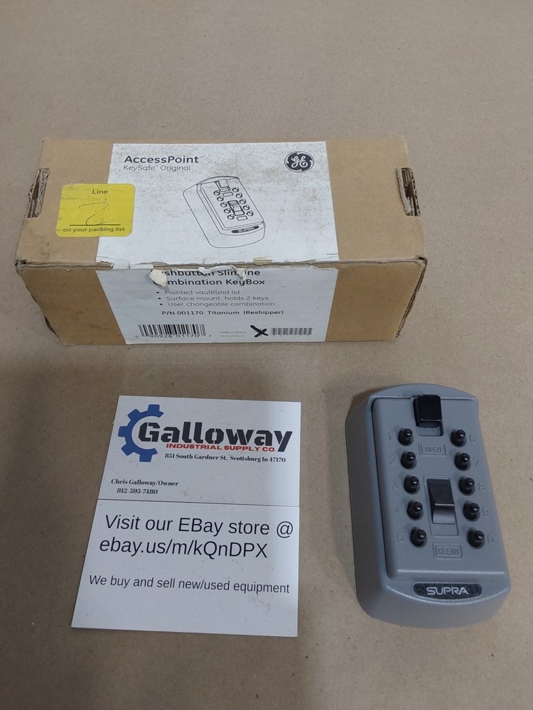 GE Access Point Key Safe Original 001170 - Holds 2 Keys - Security Storage