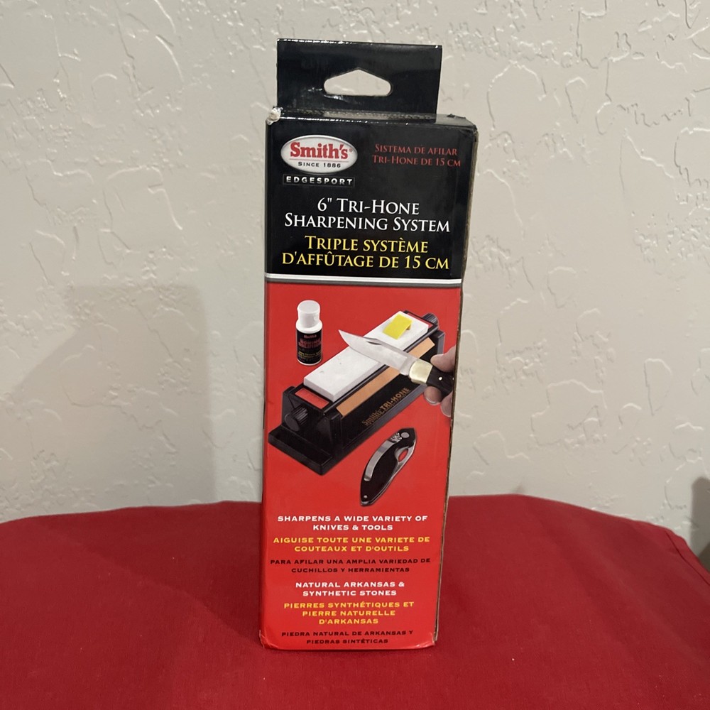 Smith's TRI-6 Arkansas Tri-Hone Sharpening Stones System