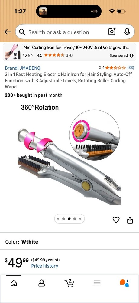 professional rotating iron