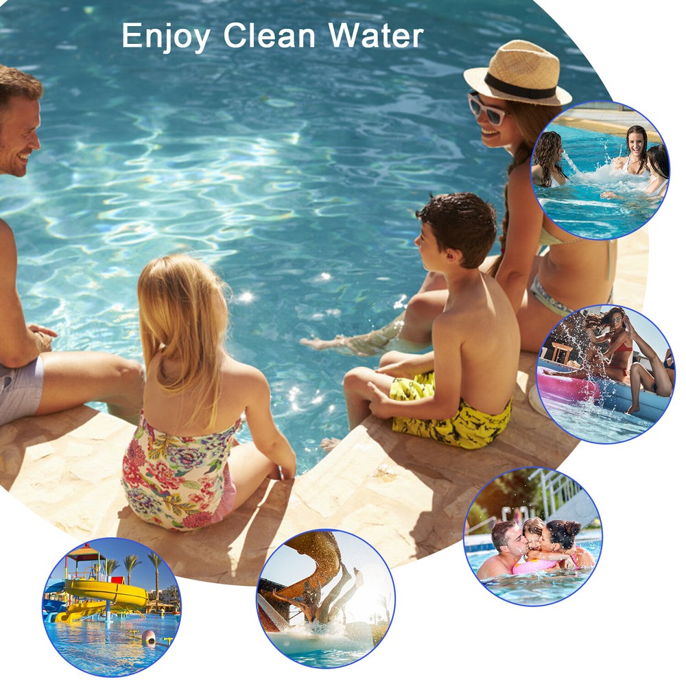 Pool Leaf Skimmer with Pole-Flat/Deep Mesh Bag for Easy Pool Cleaning&Maintenanc
