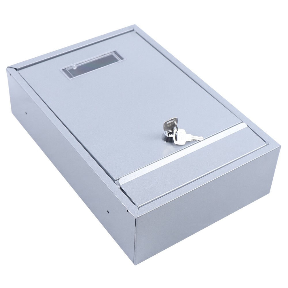 Mail Box Wall Mount Locking Mailboxspaper Letter box Lockable Post Box 2 Key