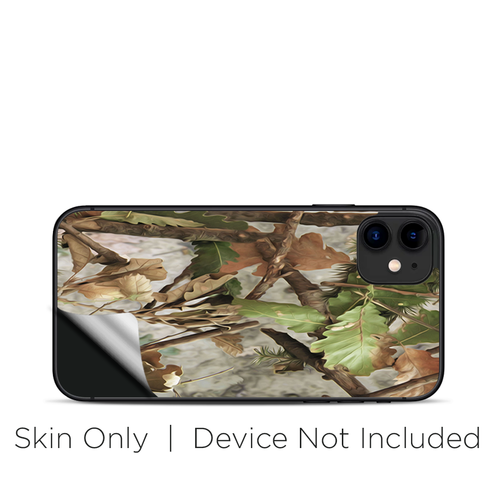 Skins Decal Wrap for Apple iPhone 11 - tree camo real oak