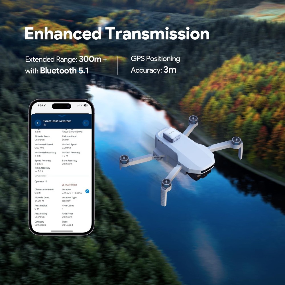 FAA Compliant Remote Identification Broadcast Module for Drone, Remote Broadc...