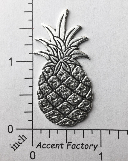 33594 Matte Silver Oxidized Victorian Pineapple Jewelry Finding