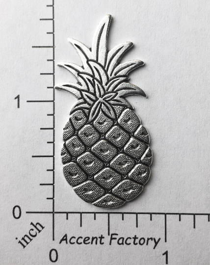 33594 Matte Silver Oxidized Victorian Pineapple Jewelry Finding