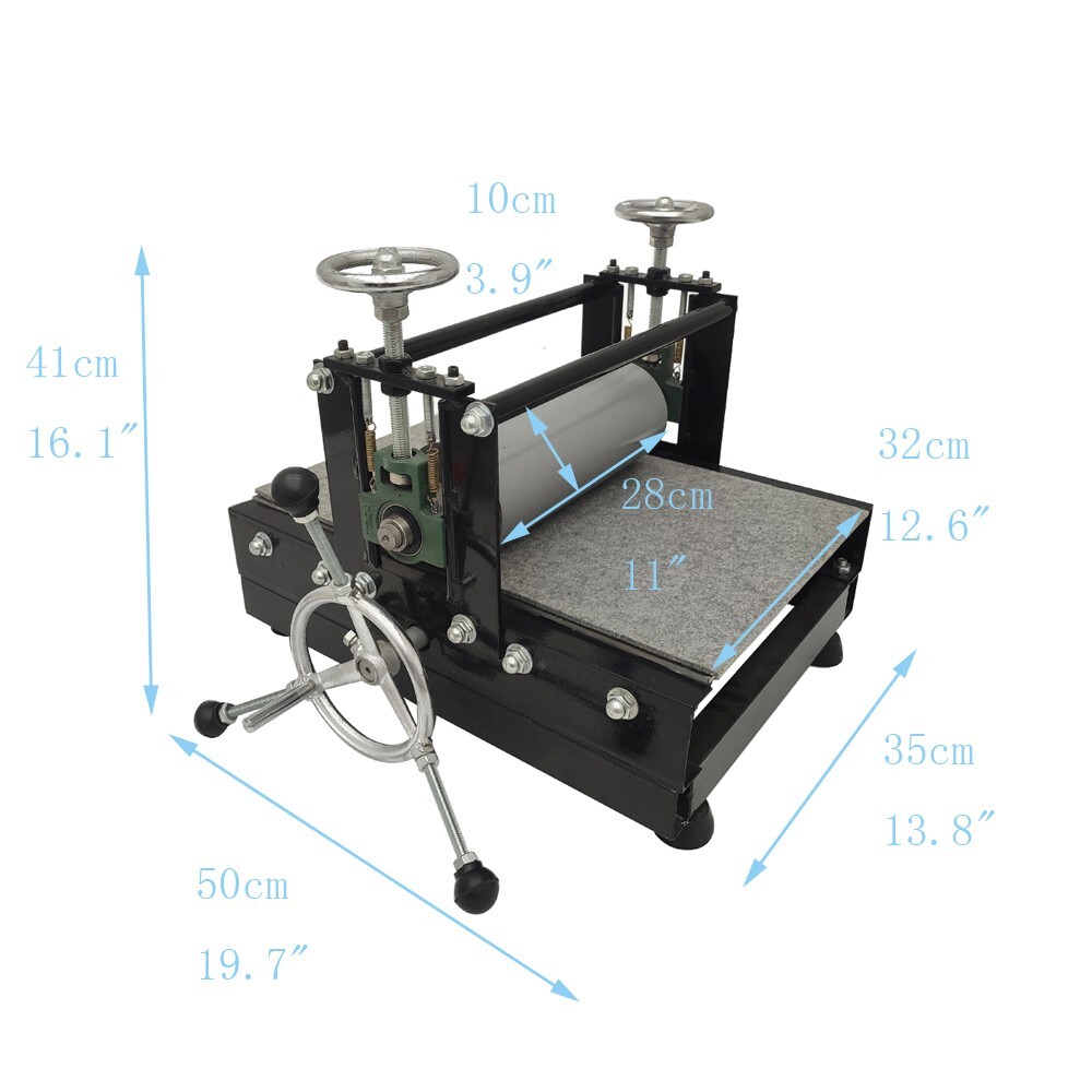 Intbuying Slab Roller Printmaking Machine Portable Tabletop 50*30cm