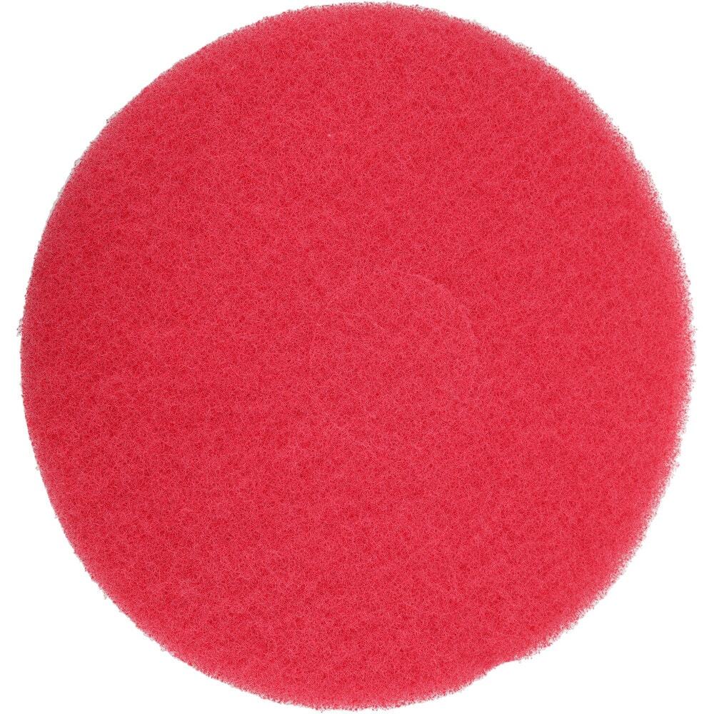 5 Pack PRO SOURCE Red High Gloss Buffing Pads for Floor Machines: 13" Diameter