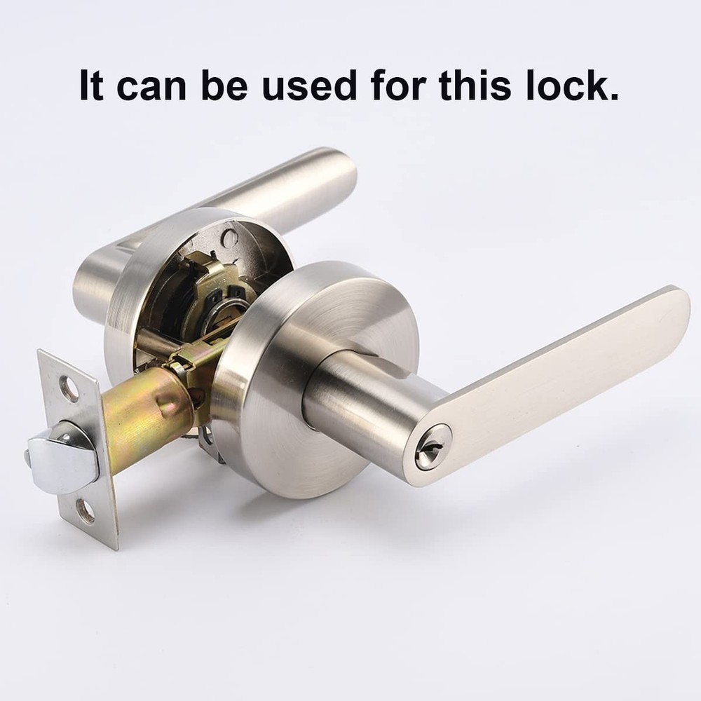 Qrity Mortice Latch, Adjustable Size 60/70mm, for Flat Silver, Gold