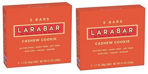Larabar Cashew Cookie Fruit & Nut Food Bar 2 Box Pack