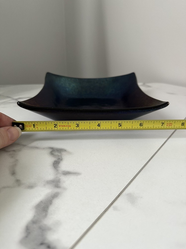 Kurt McVay Dichroic Art Glass Dish