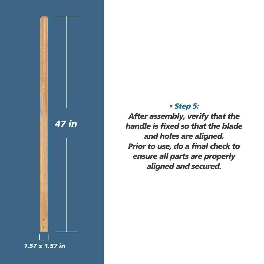 47 In. Post Hole Digger Handle with 1.34 In. Diameter