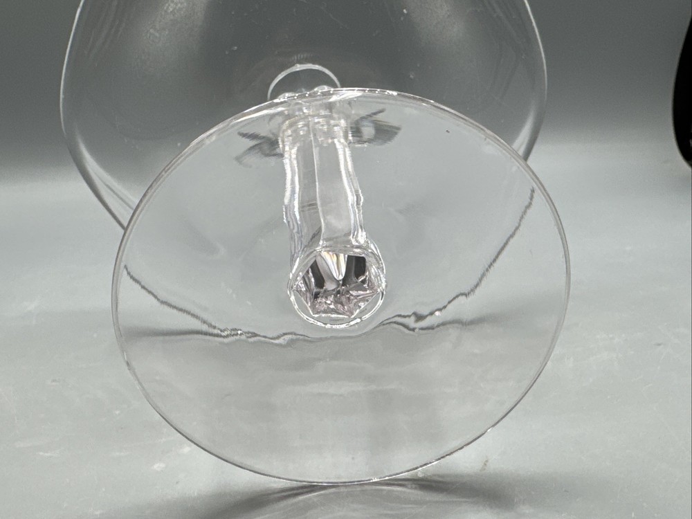 Clear Compote /Candy Dish Stem Glass 4.75” Tall