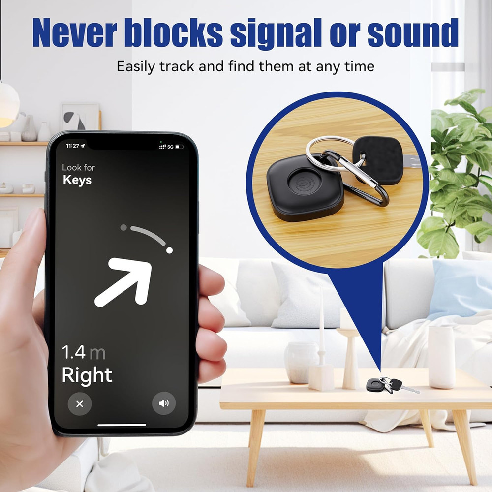 Case for Tile Life360 Mate (2024) Bluetooth Tracker with Keychain 2-Pack So