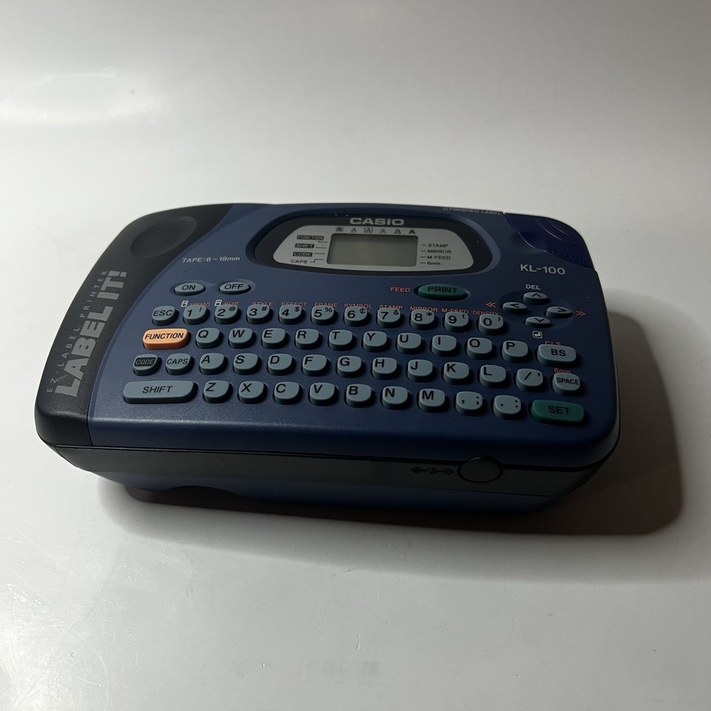 Casio EZ-Label Printer KL-100 - Blue Tested And Working