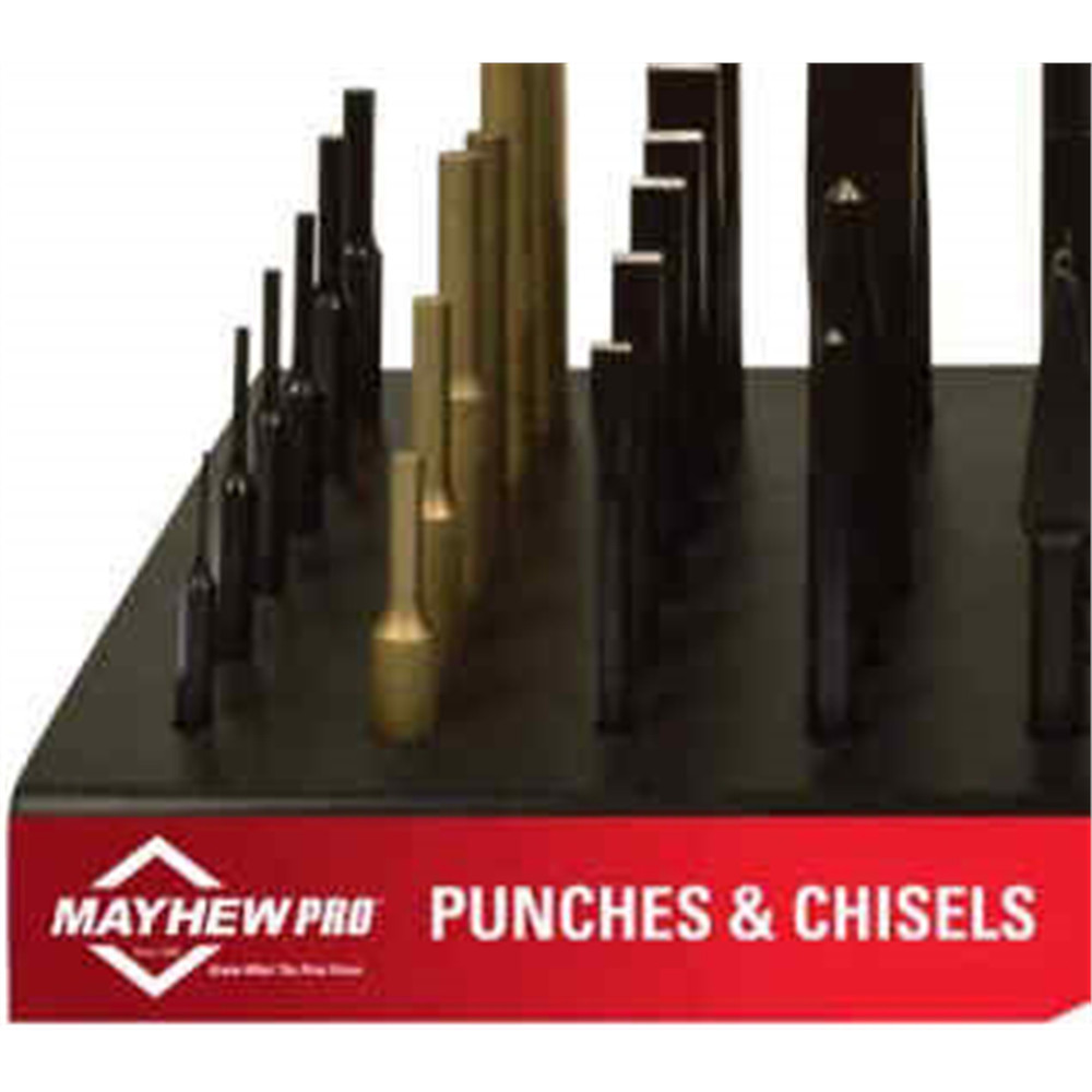 Mayhew Tools 80247 57-Piece Punch & Chisel Display