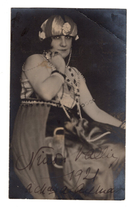 Ninon Vallin Signed Postcard 1921 /Autographed Opera Singer