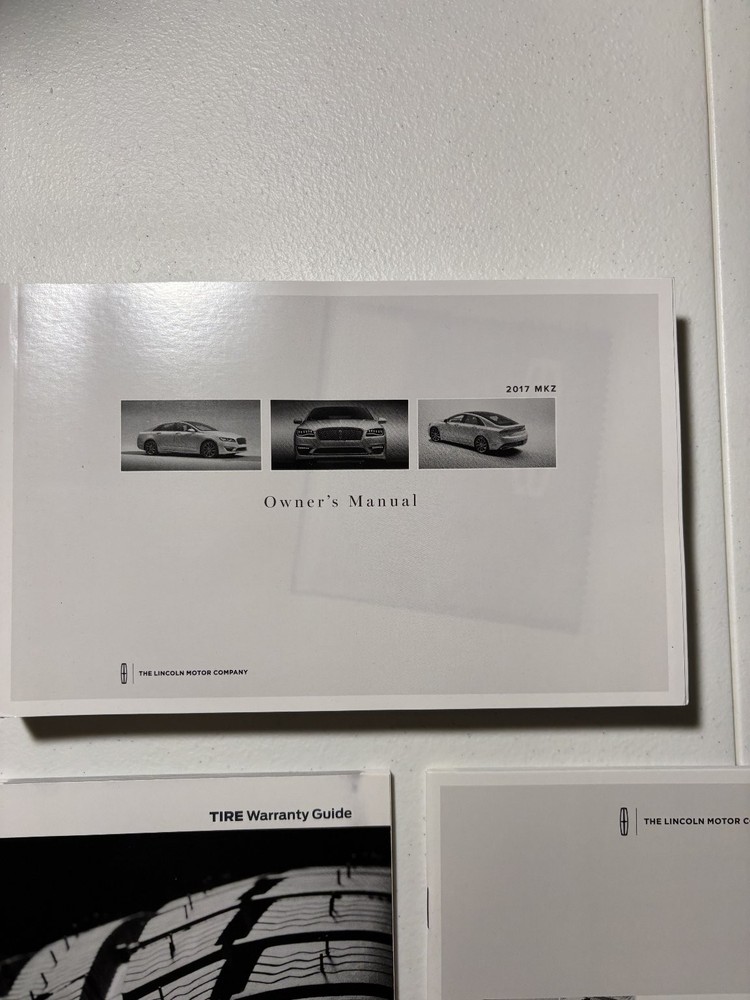 2017 Lincoln MKZ Owner's Manual OEM Set