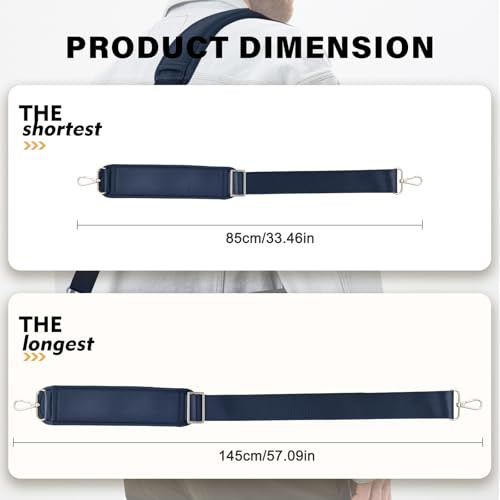 Universal Shoulder Strap - 57 inch Adjustable Bag Strap Replacement Non-Slip