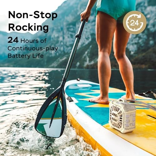 Shower Bluetooth Speaker, IP67 Waterproof Portable Small Multi Sync 100+ Khaki