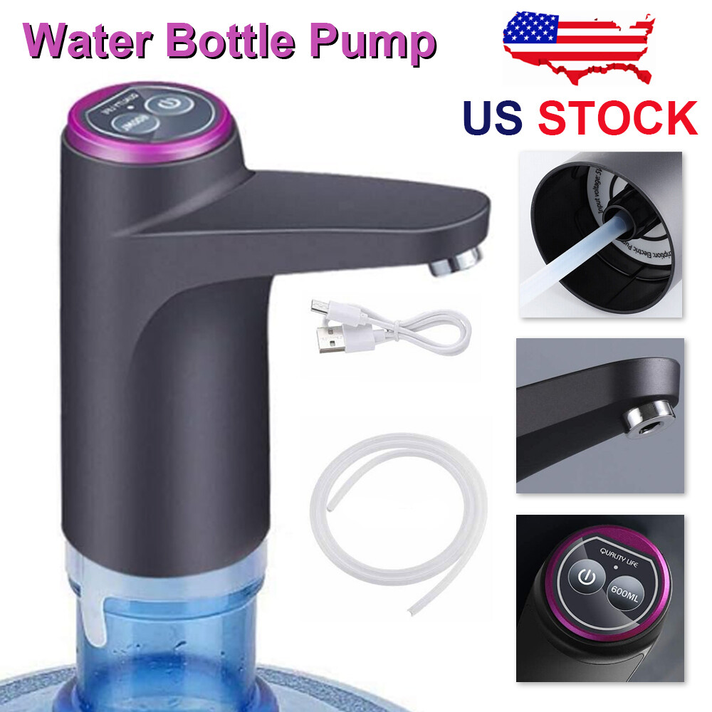 Water Bottle Switch Pump Electric Automatic Universal Jug Dispenser USB 5 Gallon