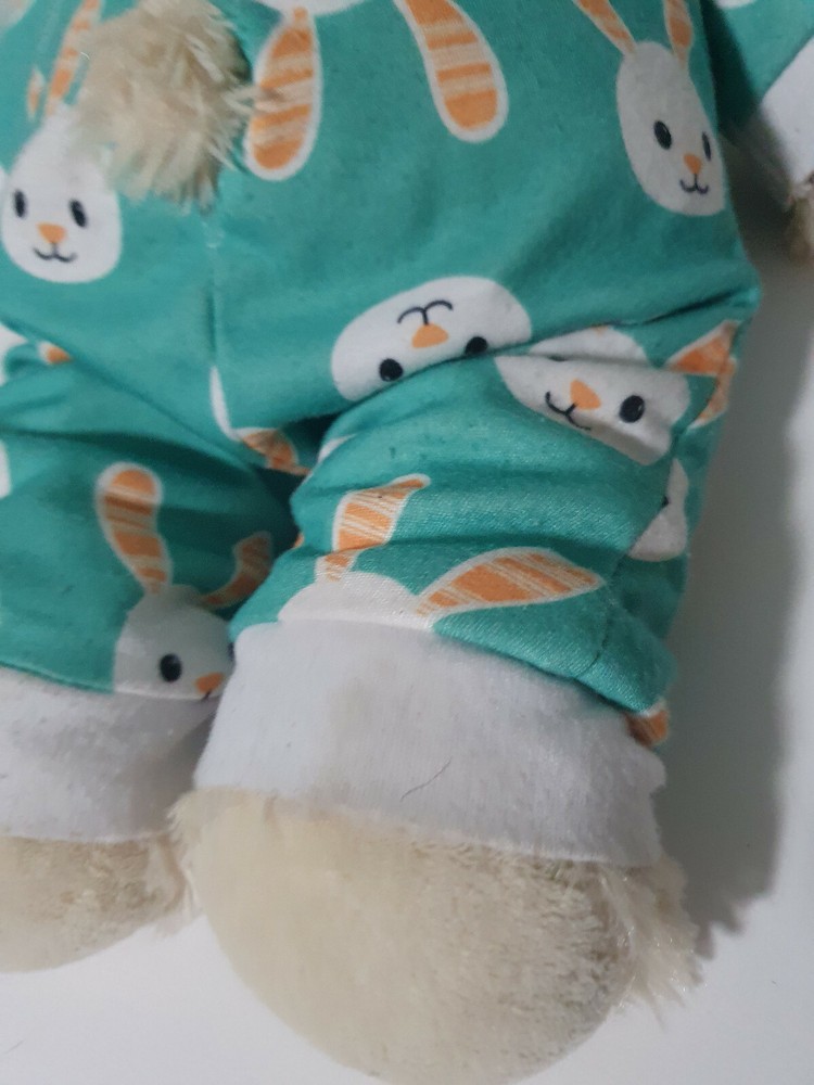 Build A Bear EASTER RABBIT OUTFIT BODY SUIT WHITE TEDDY 2018