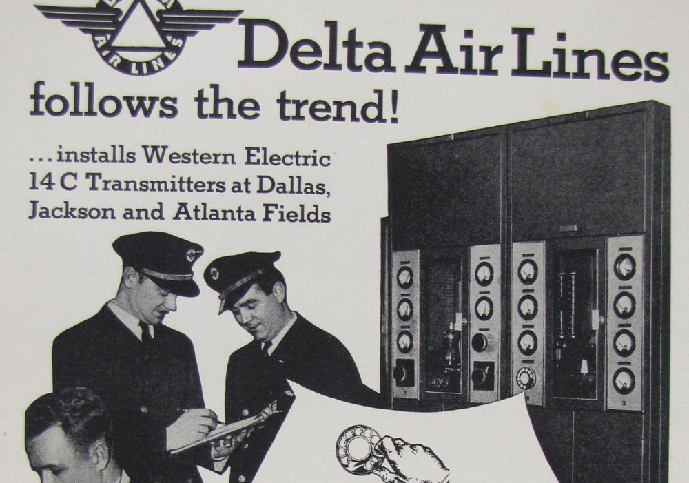 Vintage 1937 DELTA Airlines Print Ad